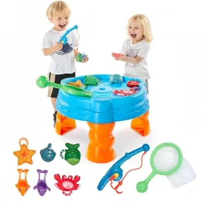 Abbildung von VEVOR Spieltisch 9 teilig Wassertisch Wasserspieltisch Spielzeug ab 3 Jahren