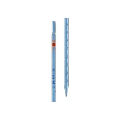 Abbildung von Brand BLAUBRAND Messpipette, Klasse AS, Typ 3, 0 Punkt, Völliger Ablauf, 5 ml Kapazität, 0,05 Teilung, 12 Stück