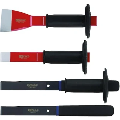 Abbildung von KS TOOLS 140.2145 Meißelsatz Chrom Vanadium Stahl, Molybdänstahl flach, oval