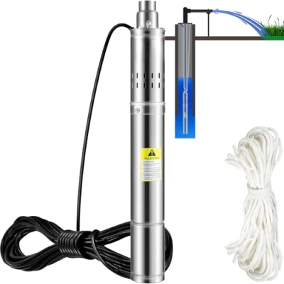 Abbildung von VEVOR Tiefbrunnenpumpe 3&quot; 550W Brunnenpumpe Max. Durchfluss 35L/min