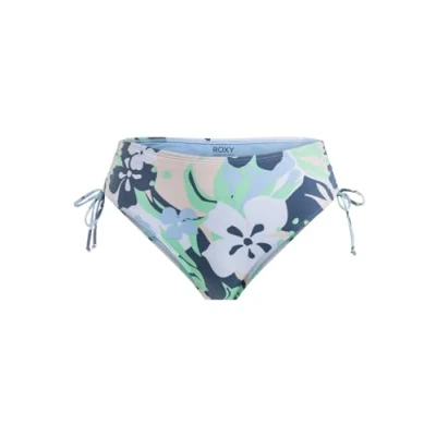 Abbildung von Roxy Printed Classics Moderate Bikinihose, Damen, Größe: Large, Blue