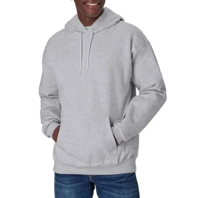 Abbildung von Hanes Herren Sweatshirt aus Baumwolle, schwer, Rundhalsausschnitt, Charcoal Heather, XXX Large