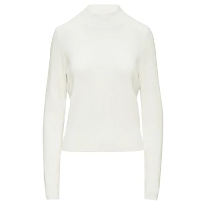 Abbildung von comma casual identity MIT Feinem Strukturmuster Strickpullover, Damen, Größe: 40, Weiß