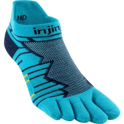 Abbildung von Injinji Ultra Run Mid Weight No Show Socken Gr. S 37 40, Blau für Ultramarathon