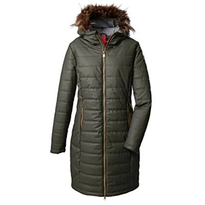 Abbildung von G.I.G.A. DX (GIGEQ Damen Casual PU Funktionsparka in Daunenoptik mit Kapuze GW 12 WMN QLTD PRK, grünanthrazit, 36, 38879 000