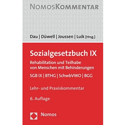 Abbildung von Sozialgesetzbuch IX: Rehabilitation und Teilhabe von Menschen mit Behinderungen. SGB IX BTHG SchwbVWO BGG (Sozialgesetzbuch, 9)