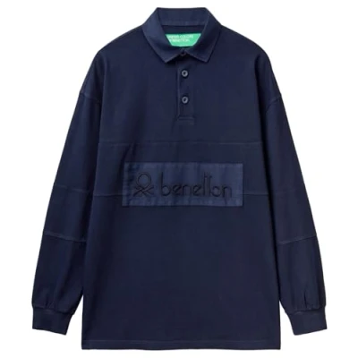 Abbildung von United Colors of Benetton Poloshirt, Herren, Größe: Small, Blue