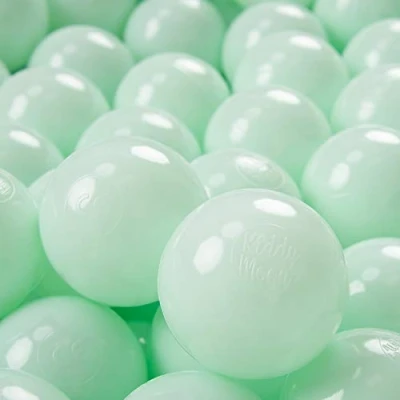 Abbildung von KiddyMoon 300 ∅ 7Cm Kinder Bälle Spielbälle Für Bällebad Baby Einfarbige Plastikbälle Made In EU, Minze
