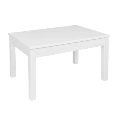 Abbildung von Krok Wood Couchtisch Tomas aus Massivholz, Farbe Weiß (Buche, 75 x 50 45 cm)