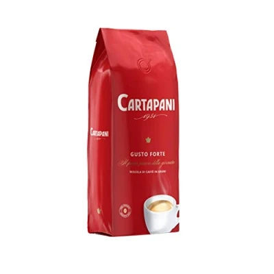 Abbildung von Cartapani 1951 GUSTO FORTE Cremige Kaffeebohnen stark und vollmundig 1 Kg Pack