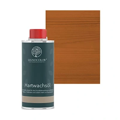 Abbildung von Lignocolor Hartwachsöl (250 ml, Teak) Holzöl für den Innenbereich