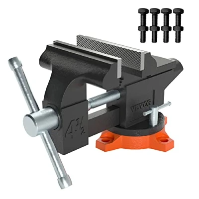 Abbildung von VEVOR Schraubstock Amboss 240 drehbar 1,5 4,5 cm Spannweite Werkbankschraubstock