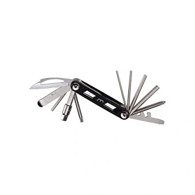 Abbildung von BBB Cycling Fahrrad BTL 141M Fahrradreparatur Werkzeugsatz Mini Set Multifunktionales 13 in 1 faltbares Multitool Aluminium MaxiFold, Black, M