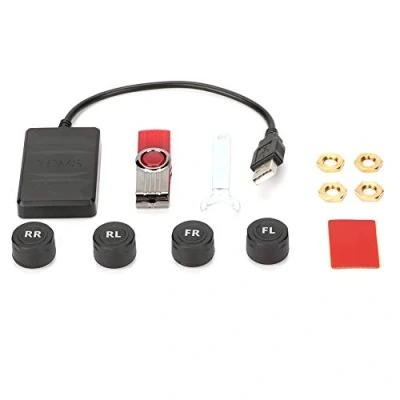Abbildung von Gorgeri Reifendrucküberwachungssystem fürs Auto, USB TPMS Alarm mit externem Sensor für Android Navigation, Reifendruckkontrolle, Reifendruck