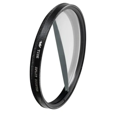 Abbildung von Tide Optics geteilter Dioptrienfilter 82 mm Prisma Kameraobjektiv Gewindefilter