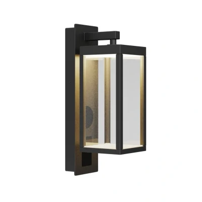 Abbildung von Lucande Ditta LED Außenwandlampe mit Lautsprecher