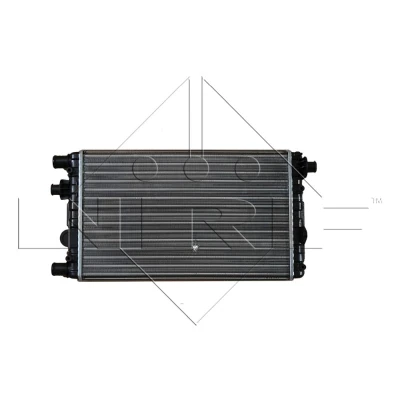 Abbildung von NRF 53602 Kühler, Motorkühlung Aluminium 450 285 34 Kühlrippen mechanisch gefügt FIAT: Seicento / 600 Schrägheck