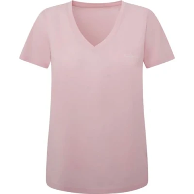 Abbildung von Pepe Jeans Lorette V NECK Tshirt basic, Damen, Größe: Large, Pink