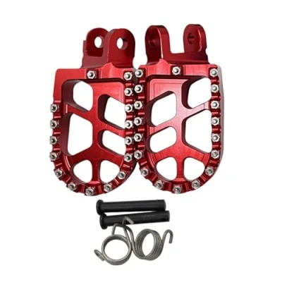 Abbildung von LDUTIU Fußrasten Motorrad Rest Pedal Teile Für Transalp 600 XL600V XL600 XL V 1987 1999(Red)