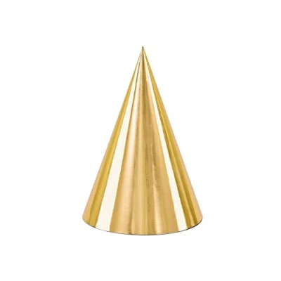 Abbildung von PartyDeco Mützen Geburtstag Golden Party Hüte Kopfschmuck Verkleidung Dekoration für Erste Silvester Junggesellenabschied