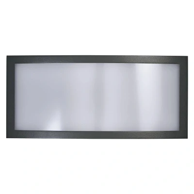 Abbildung von LEDVANCE ENDURA CLASSIC CUADRA Außenleuchte, Wandleuchte, E27 Fassung, dunkelgrau, Aluminium, schnelle &amp; einfache Installation, mattierter Diffusor, IP65 Schutzklasse, Anwendung im Außenbereich