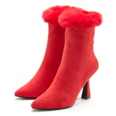 Abbildung von Lascana High Heel Stiefelette, Damen, Größe: 36, Rot Schuhe