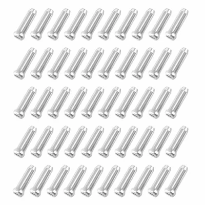 Abbildung von Silber Endhülsen,Fahrrad Endkappe Endhülse,Fahrrad Ersatzteil Zubehör, Bremszug für Bremsseil Schaltseil,50 pcs.