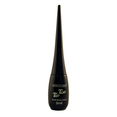 Abbildung von Eulenspiegel 671115 Profi Aqua Liquid Tip Top Schwarz, Pinselflasche, 5 ml, Halloween, Karneval, Mottoparty
