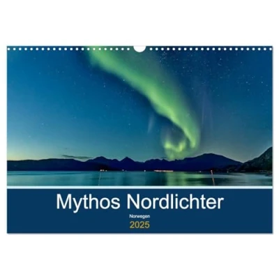 Abbildung von Norwegen Mythos Nordlichter (Wandkalender 2025 DIN A3 quer), CALVENDO Monatskalender