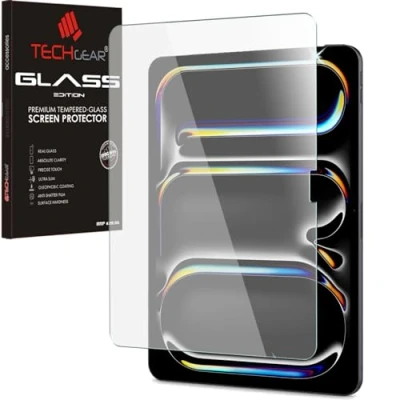 Abbildung von TECHGEAR Blendfreies mattes Glas für iPad Pro 13 Zoll 7. Generation 2024 matt, blendfrei, entspiegelt, aus Hartglas, kompatibel mit Apple
