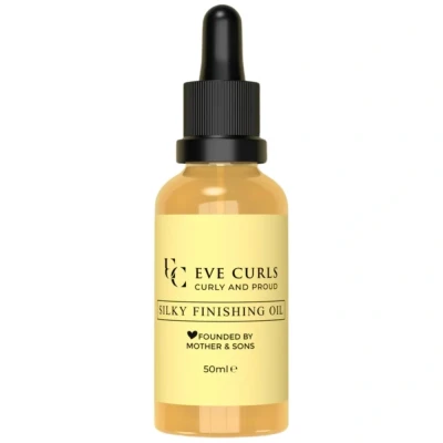 Abbildung von Eve Curls Silky Finishing Oil 50ml Haaröl für Locken Glanz &amp; Anti Frizz Pflege Schutz Curly Girl Methode Serum Lockiges Haar