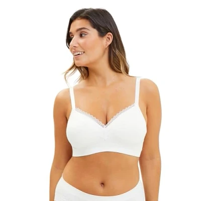 Abbildung von Sans Complexe Damen Agathe BH ohne Bügel, Elfenbeinfarben, XXL