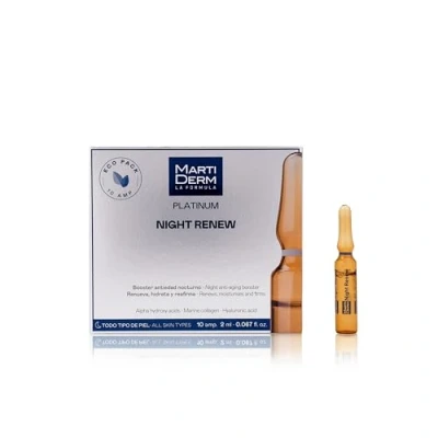 Abbildung von Martiderm Gesichtsmaske Platinum Night Renew Ampullen 10 x 2ml