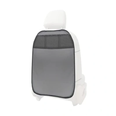 Abbildung von L &amp; P Car Design L&amp;P A081G1 1 Stück Rückenlehnenschoner Rückenlehnenschutz Sitzschoner Schutz Rückenlehne Auto Kinder Lehnenschutz Kunstleder Grau 3 Taschen Organizer für Autositz Sitzlehne