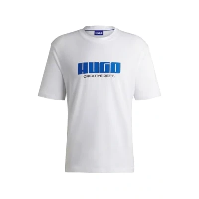 Abbildung von HUGO Newromi Tshirt print, Herren, Größe: Small, White