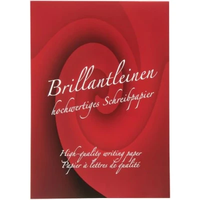 Abbildung von Rössler Papier 20201833 Brillantleinen Briefblock DIN A4, 50 Blatt 80 Gramm, weiß