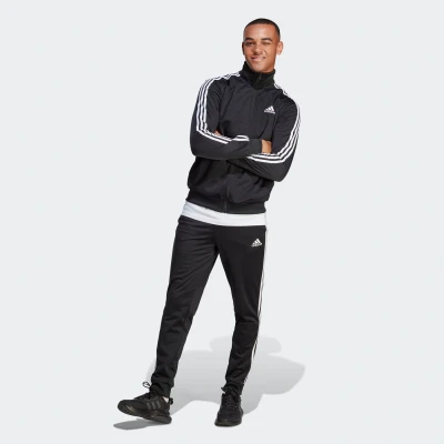 Abbildung von adidas Sportswear 3STRIPE Tracksuit Trainingsanzug, Herren, Größe: XL, Black