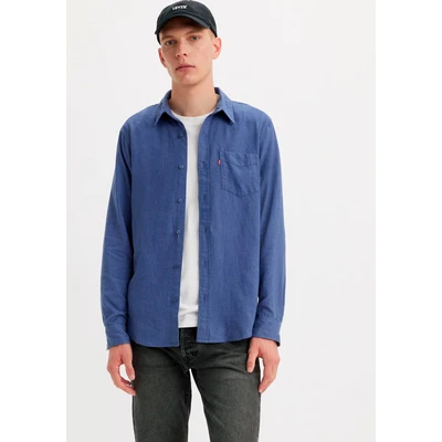 Abbildung von Levi&#039;s Sunset Pocket Standard Hemd, Herren, Größe: Medium, Polson costal fjord