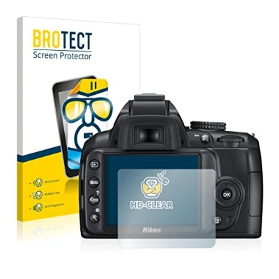 Abbildung von BROTECT (2 Stück Schutzfolie für Nikon D3000 Displayschutz Folie Ultra Klar