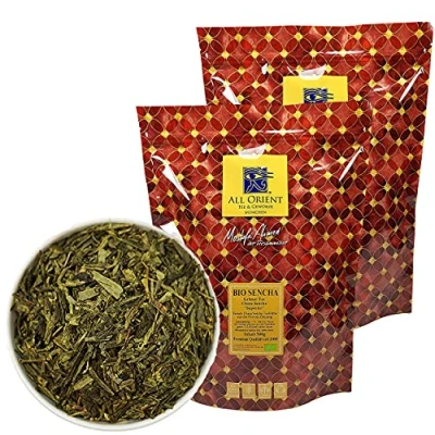 Abbildung von All Orient BIO Sencha 1000g Grüner Tee lose China Superior Provinz Zhejiang Grünteemischung Naturbelassen Ohne Zusatz von Aromen