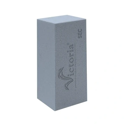 Abbildung von Creativery Bastelmoos, Trocken Steckschaum Ziegel 23x11x7,5cm für Kunstblumen 1 Stück Grau