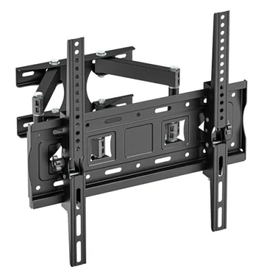 Abbildung von Muchen TV Wandhalterung Schwenkbare Neigbare Halterung für 26 55 Zoll Flach &amp; Curved Fernseher Monitor bis zu 30kg max.VESA 400x400mm