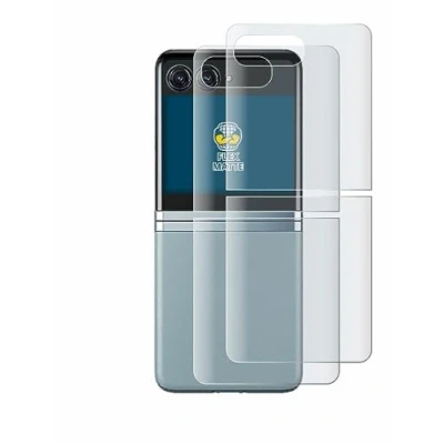 Abbildung von BROTECT Full Cover Schutzfolie Matt für Motorola Razr 40 Ultra (Rückseite) (2 Stück) Screen Displayschutz Folie, 3D Curved, Anti Reflex