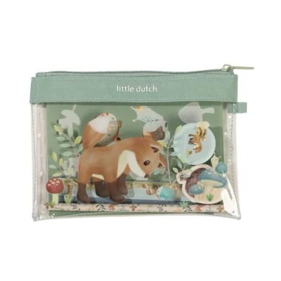 Abbildung von Little Dutch 126077 Schreibset Forest Friends blau