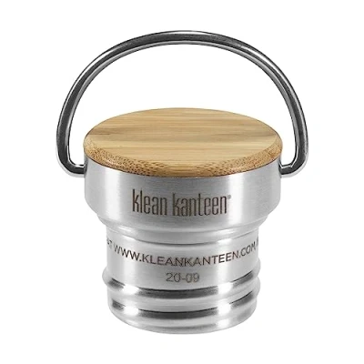 Abbildung von Klean Kanteen Unisex Erwachsene Bamboo Kappe, Brushed Stainless, One Size