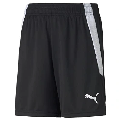 Abbildung von Puma Teamliga Shorts für Kinder, Größe: 128, Schwarzweiss