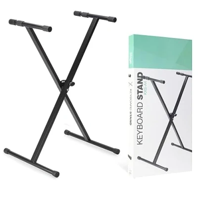 Abbildung von Keyboardständer X Style höhenverstellbar, schwarz, max. Tragkraft 30kg