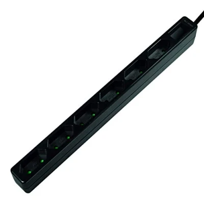 Abbildung von LogiLink Euro 6 fach CEE Steckdosenleiste (Kabellänge 1.5 m), für 7/16 Stecker, schmal, 3400W, schwarz