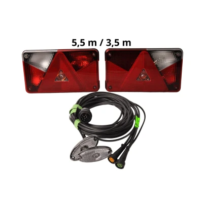 Abbildung von Aspock Multipoint 5 Beleuchtungsset 5,5 Meter Hauptkabel 13 polig inklusive vormontierter Positionsleuchten Anhängershop