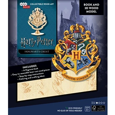 Abbildung von Harry Potter Hogwarts Crest 3D Wood Model (Incredibuilds)